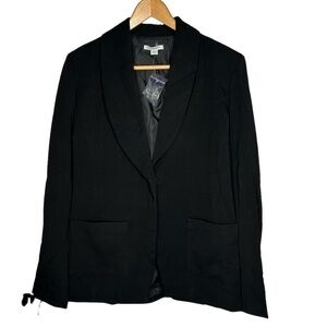 New Boston Proper Women’s Black Blazer Size 8 Career Business BNWOT Missing Belt